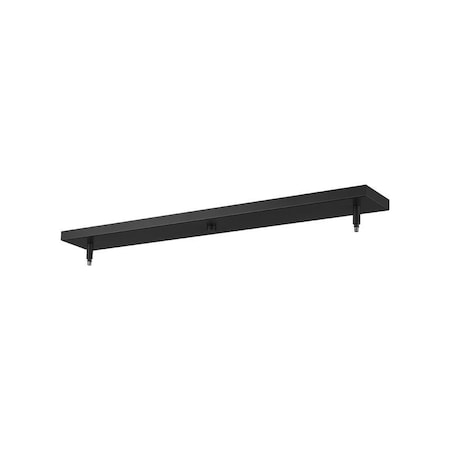 Multi Point Canopy 2 Light Ceiling Plate, Matte Black